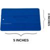 imageRockRose Black Bondo Squeegee w Felt  4 Inch Precision Window Tinting Tool for Auto Glass Vinyl Wraps and Paint Applications  3 Units Pack Black w FeltBlue w Ridge