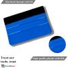 imageRockRose Black Bondo Squeegee w Felt  4 Inch Precision Window Tinting Tool for Auto Glass Vinyl Wraps and Paint Applications  3 Units Pack Black w FeltBlue w Felt