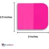 imageRockRose Pink PPF Squeegee Angled  25 x 3 inches  Film Application Tool for BubbleFree Professional Finishes  Compact and Efficient Vinyl Wrapping Squeegee 2 Units 25 x 3 Inches25 x 3