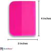 imageRockRose Pink PPF Squeegee Angled  25 x 3 inches  Film Application Tool for BubbleFree Professional Finishes  Compact and Efficient Vinyl Wrapping Squeegee 2 Units 25 x 3 Inches4 x 3