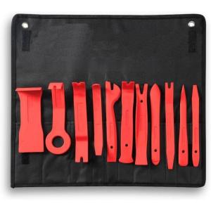 imageRockRose 11Piece Car Panel Removal Kit Premium Auto Radio Audio Repair Set with Door Dash Trim Pry Clip Stereo Installer Tool  Expert Craftsmanship