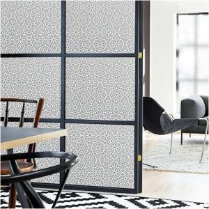 imageRockRose Privacy Window Film Prism 3D Decorative Stained Glass Vinyl Static Cling NonAdhesive Window Decals for Home or Office 236quot x 787quotFloral