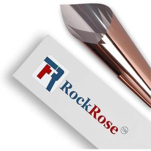 imageRockrose Professional Window Tint for Home  One Way Privacy Window Film for Home Offices Heat Blocker Reflective Adhesive Mirror Tint with 99 UV Block  BlackSilver 24 in x 25FTBronzesilver