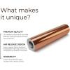 imageRockRose Mirror Brushed Chrome Vinyl Wrap AntiWrinkle Air Release Automotive Bubble Wrap Self Adhesive Car Vinyl Stickers DIY Decal 5FT x 60FT BlackRose Gold