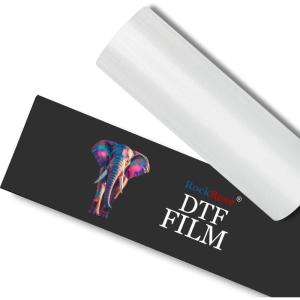imageRock Rose DTF Film Roll DTF Transfer Film 13quot x 328 FT PreTreat Sheet PET Heat Transfer Paper for DYI Direct Print on TShirts Textile Double Sided Coating24 inch x 328 ft Roll