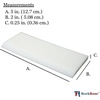 image:imageRockRose BlueMax Squeegee Replacement Blade  Professional Window Tinting Tool High Pressure Vinyl Wrap Applicator for Multi Handles Auto Detailing amp Water Removal Blade Pack 10 UnitsWhite