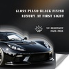 image:imageRockRose 2026 Ultra Gloss Black Vinyl Wrap for Cars 2 in x 30FT  Chrome Delete Car Wrap Vinyl Roll AntiWrinkle amp Air Release Durable Piano Black Gloss Finish for Exterior amp InteriorGloss Black