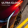 image:imageRockRose 2026 Ultra Gloss Black Vinyl Wrap for Cars 2 in x 30FT  Chrome Delete Car Wrap Vinyl Roll AntiWrinkle amp Air Release Durable Piano Black Gloss Finish for Exterior amp InteriorCherry Red