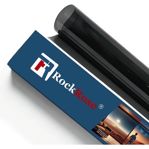 image:imageRockRose 15 Premium Carbon Car Window Tint Film 20 in x 10FT 2PLY Charcoal Privacy Film UV Heat Blocking Tint for Car or Home Adhesive Film Easy Shrink Plotter Friendly Pro Grade5 Percent