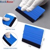 image:imageRockRose Orange amp Black Wing Squeegee with Felt Edge 3PK Professional ScratchFree Vinyl Wrap Tool for Car PPF Window Tint 39 Blades Soft Felt for Bubble Removal for Auto Wrap Shops DetailersBlue With Felt