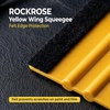 image:imageRockRose Orange amp Black Wing Squeegee with Felt Edge 3PK Professional ScratchFree Vinyl Wrap Tool for Car PPF Window Tint 39 Blades Soft Felt for Bubble Removal for Auto Wrap Shops DetailersYellow